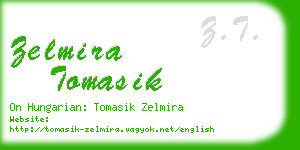 zelmira tomasik business card